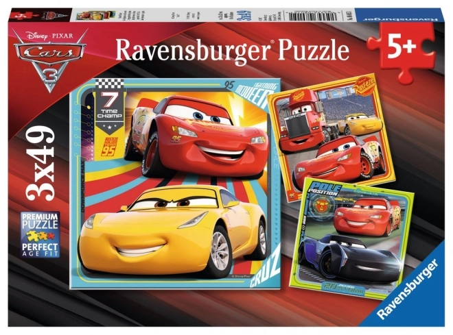 Ravensburger Puzzle Cars 3: Rennen 3x49 Teile