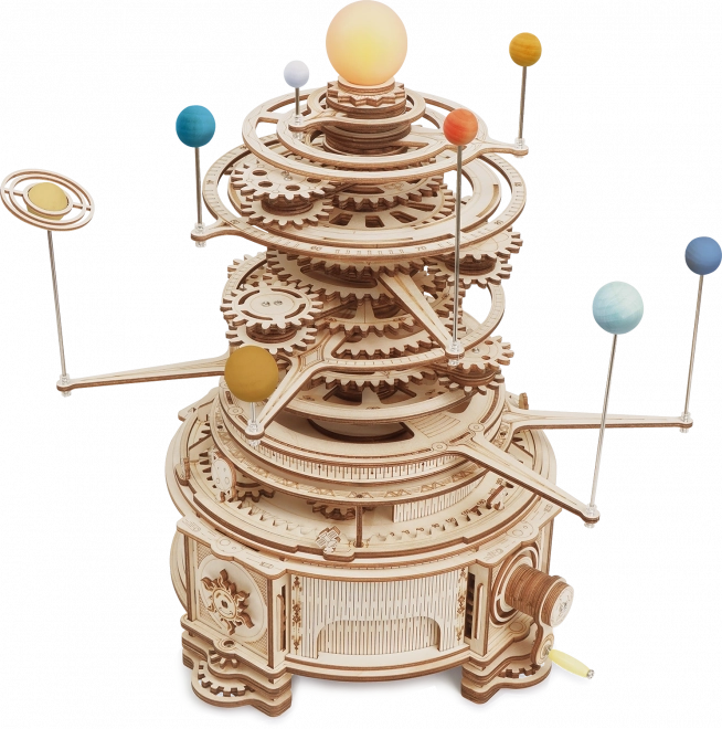 Rokr 3D Holzpuzzle Sonnensystem - Mechanische Planetarium