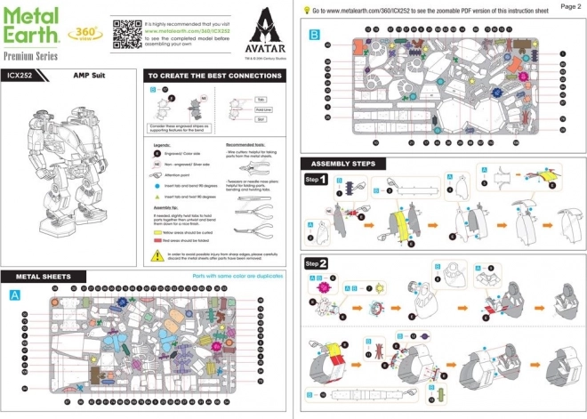 Avatar AMP Suit 3D Metallbausatz