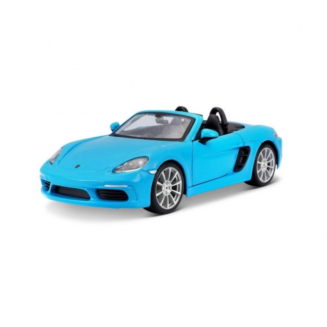 Bburago Porsche 718 Boxster Modellauto Blau