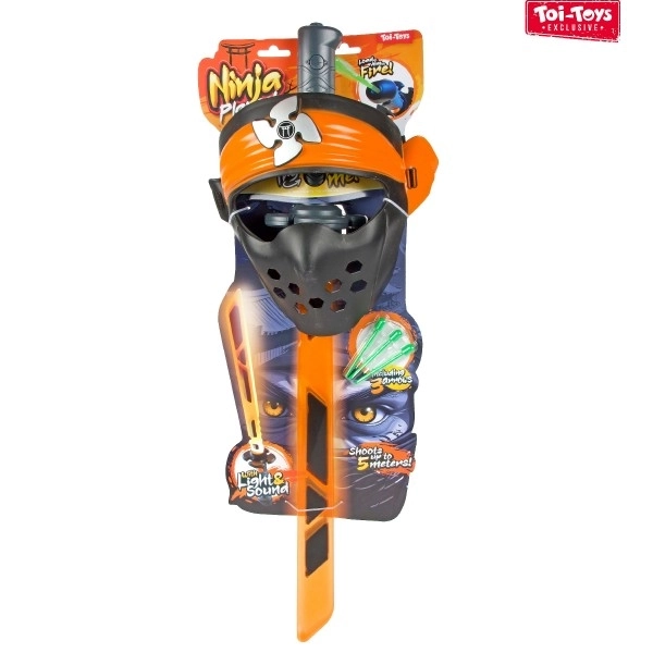 Ninja-Set Schwert + Maske + Pfeile mit Ton und Licht