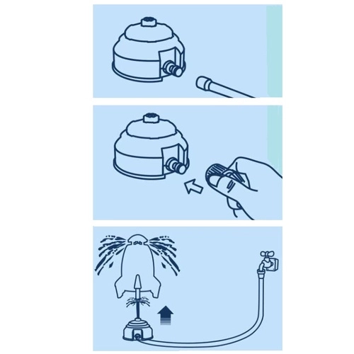 Garten-Sprinkler für Kinder in Form einer Rakete