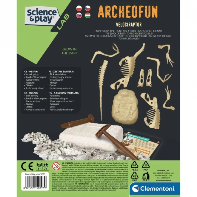 Clementoni Science&Play: ArcheoFun Velociraptor