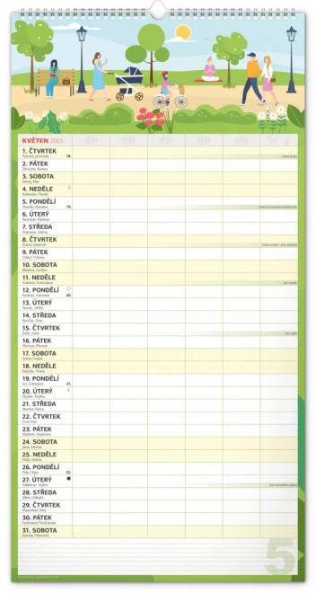 Notique Wandkalender Familienplaner XXL 2025