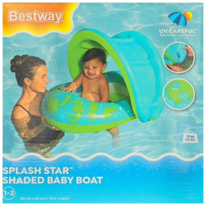 Damenbestway-Babyschwimmring mit Verdeck