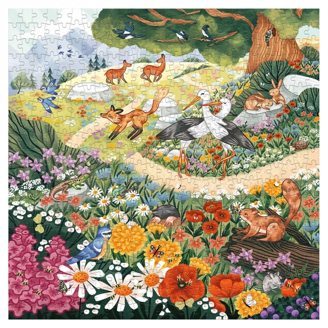 Magellan Puzzle Blumen und Waldtiere 500 Teile