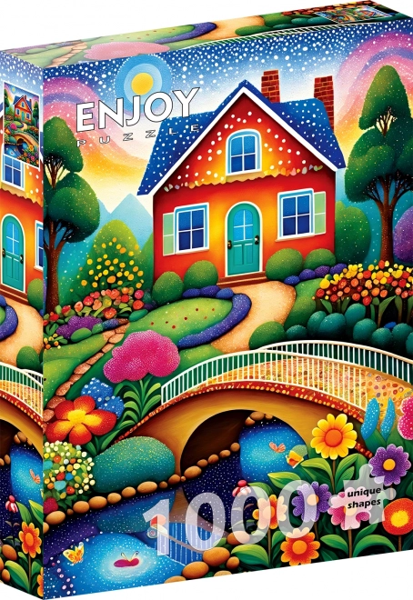 ENJOY Puzzle Buntes Haus 1000 Teile