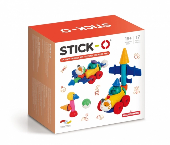 Magnetische Spielzeug Würfel Stick-o Freundes-Set