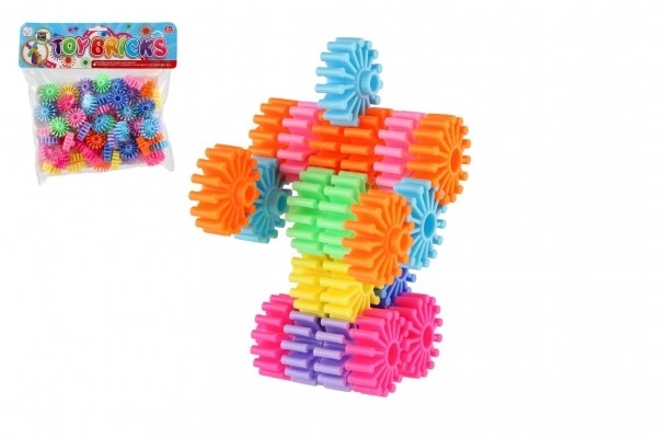 Bunte Baukasten Zahnräder – 60 Stk