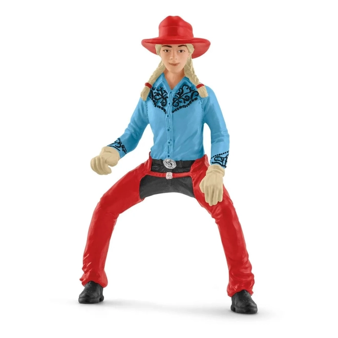 Detailreiche Cowgirl-Figur