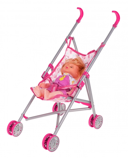 Pflegeset für Puppen 3-in-1 für Kinder ab 3 Jahren – Rosa