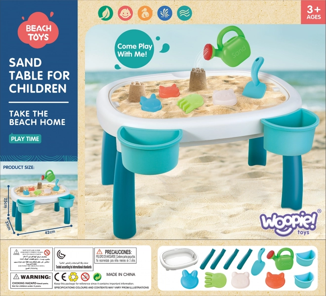 Woopie Wasserspieltisch 2-in-1 Sandkasten Set