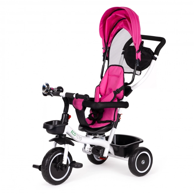 Dreirad mit 360° Drehbarem Sitz ECOTOYS Pink