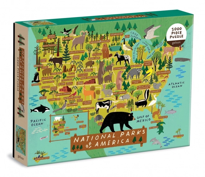 Puzzle Amerikanische Nationalparks 1000 Teile