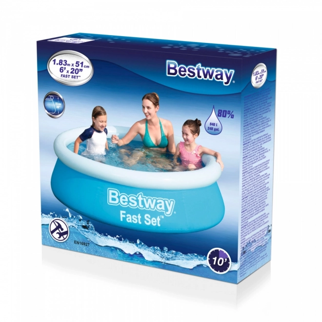 Bestway Aufstellpool mit Aufblasbarem Rand