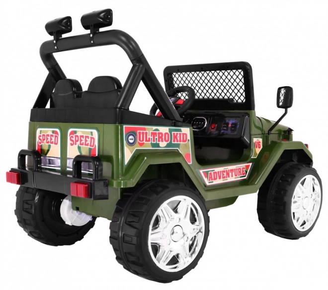 Geländewagen Raptor Drifter für Kinder Grün + Fernbedienung + langsamer Start + EVA + Licht- und Geräuscheffekte