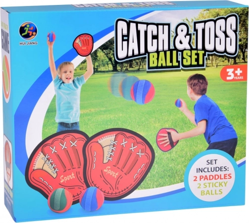 Sportspiel Catchball Set 2 x Ziel + 2 Bälle