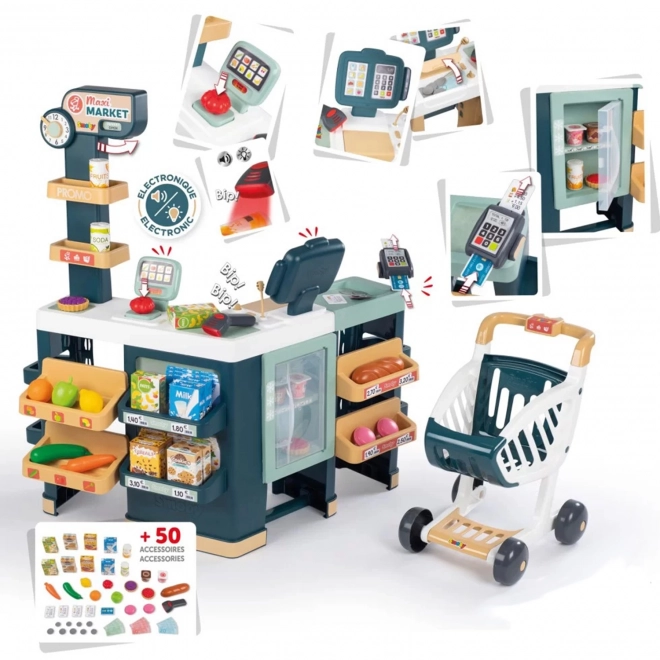 Kindersupermarkt SMOBY mit elektronischer Kasse