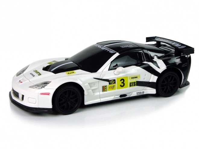 Ferngesteuertes Sportauto im Maßstab 1:24 Corvette C6.R Weiß