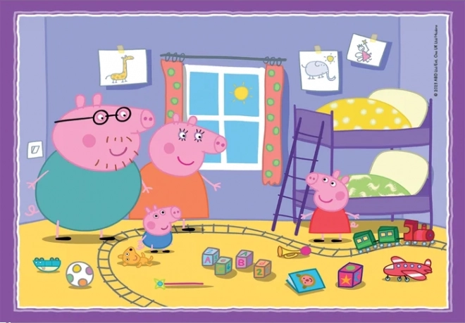 Clementoni Peppa Wutz Puzzle 4-in-1 Set