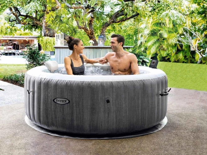 Aufblasbarer Whirlpool für 4 Personen mit Hydromassage und WiFi