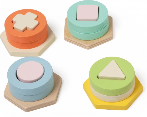 Montessori-Turm zur Formen- und Farbsortierung CLASSIC WORLD