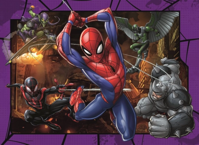 Ravensburger Puzzle Spiderman 4x100 Teile