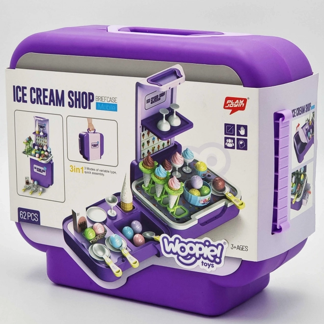 Woopie tragbarer Eisstand 3-in-1 Set 62 Stück