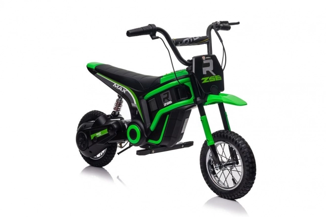 Grünes Kinder Elektromotorrad