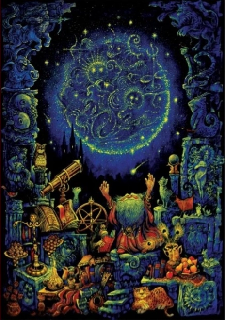 Leuchtendes Neon-Puzzle Astrologie 1000 Teile