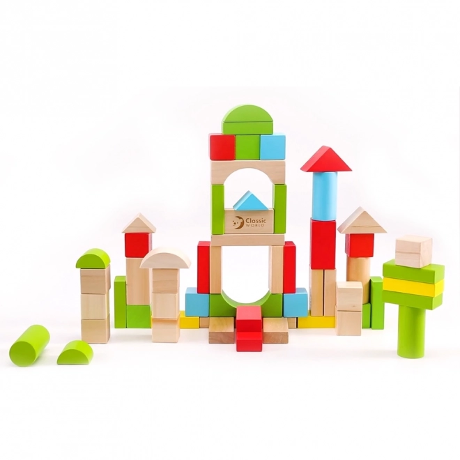 Holzbausteine Set 50 Stück