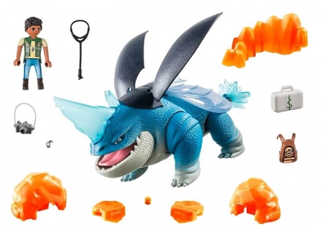 Playmobil Drachen Set Plowhorn & D'Angelo