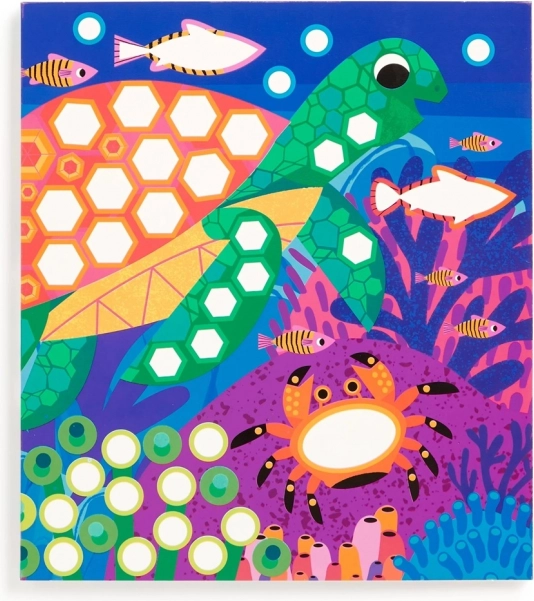 Mudpuppy Glitzersticker mit dem Thema Leben im Ozean