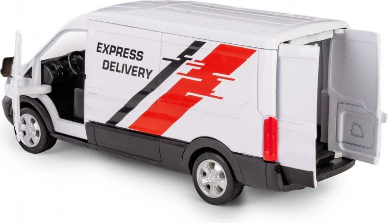 Öffnende Vordertüren und detailliertes Interieur