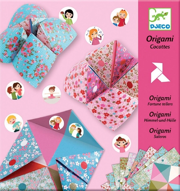 Origami Spiel Himmel, Hölle, Paradies Rosa von Djeco