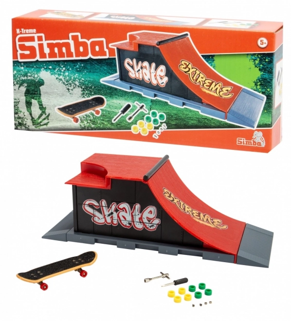 Mini Skateboard mit Extremer Rampe von Simba