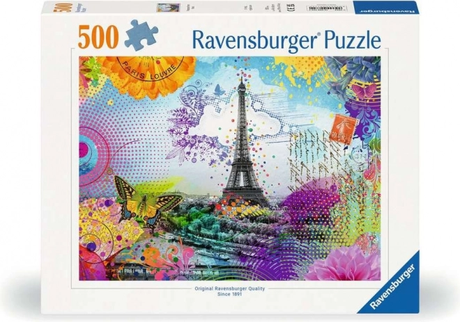 Ravensburger Puzzle Postkarte aus Paris 500 Teile