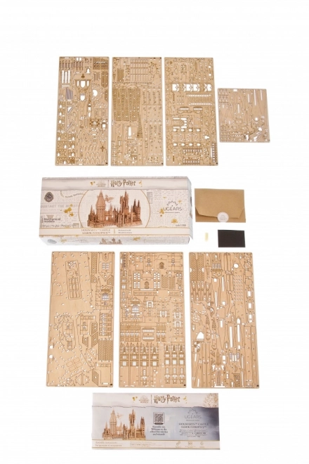 Ugears 3D Holzmechanik-Puzzle Schloss Hogwarts, Harry Potter