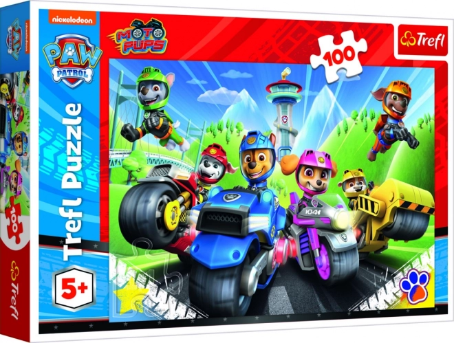 Puzzle TREFL 100 Teile - PAW Patrol auf Motorrädern