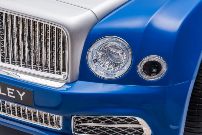 Elektrisches Kinderauto Bentley Mulsanne blau lackiert