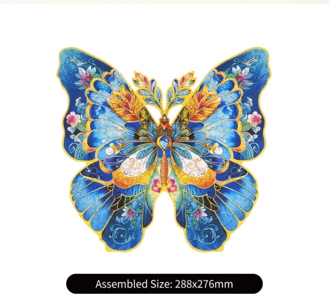 Holzpuzzle Schmetterling Morpho Helena