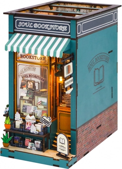Buchstütze Bücherladen der Seele – Bausatz für Kinder