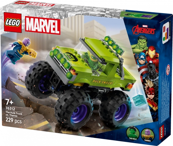 Lego Marvel Hulk Truck vs. Thanos
