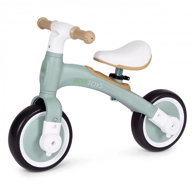 Balancefahrrad mit Pedalen - Grün 3in1 von Ecotoys