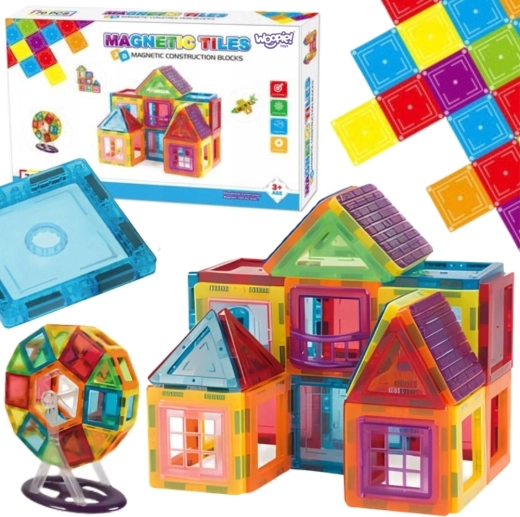 woopie magnetisches 3D-Bauset mit neodym-panels, 70 teile