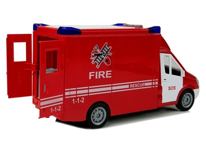 Feuerwehrauto mit Rückziehmechanismus und Sound