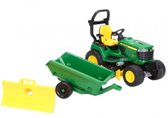 Bruder John Deere X949 Rasentraktor mit Gärtner