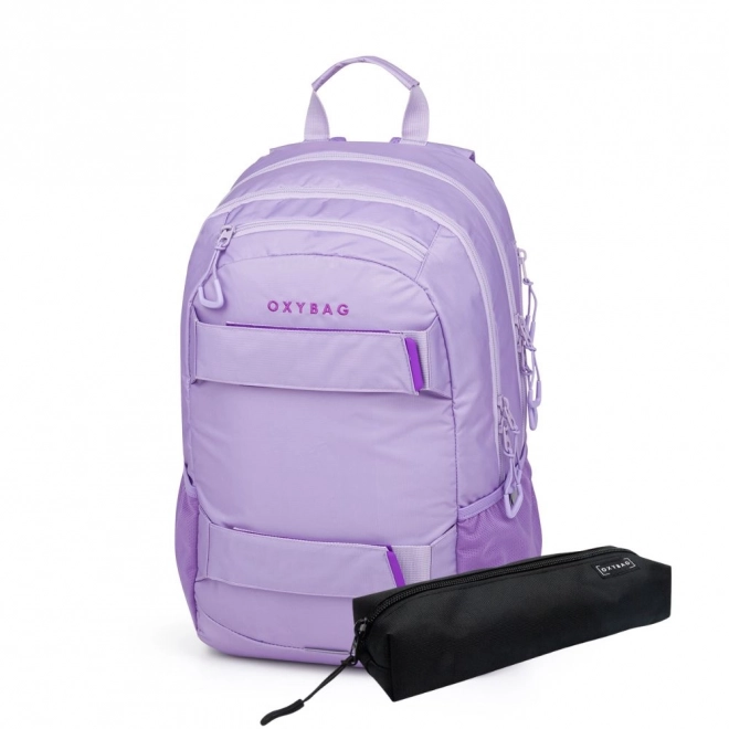 Schulrucksack und Federmäppchen OXY Sport Violet