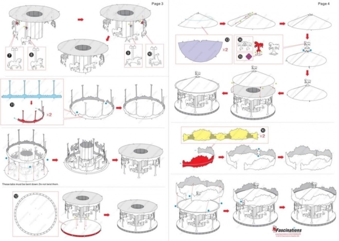 3D-Puzzle Karussell von Metal Earth