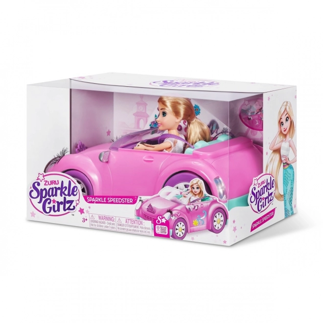 Sparkle Girlz Cabrio-Set mit Puppe 26,7 cm